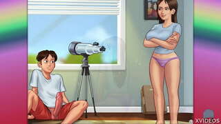 SUMMERTIME गाथा मालिका. 14 - जेनिफर एक कृत्रिम लंड तिच्या आदळणे मध्ये ... कुठे?