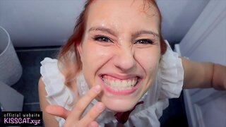 ̖�굴 Fuck Agent 한 젊은 아가씨와 정액에 치아를 위한 청소